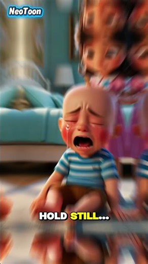 Bald Head Drama #funnykids #3dshorts #animation #kidsmoment #funnyscene #shortsvideo