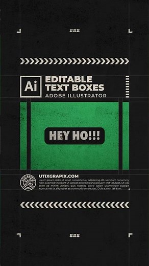 Editable Text Boxes Adobe Illustrator