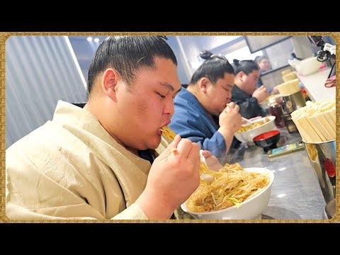 [SUMO] Post-Training & Lunch, Food Challenge 🍜💪 Mountain Ramen Madness