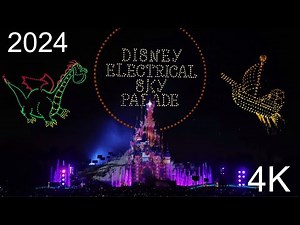 [4K] NEW Disney Electrical Sky Parade - Drone Show Disneyland Paris 2024