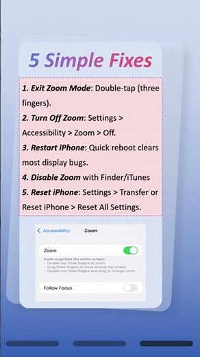 iPhone Screen Enlarged How to Fix - Quick Solutions You Must Try!#iphonetips #iphone17 #iostips