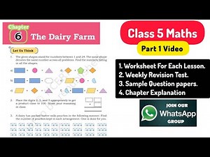 Page (70-74) The Dairy Farm Class 5 Maths Chapter 6 / Explanation & Exam Worksheet for practice /
