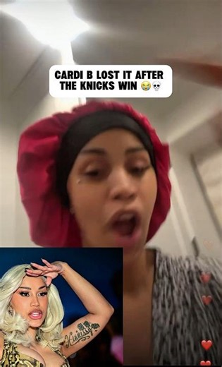 Cardi B LOSES IT On Live The Second The Knicks Won The NBA Championship 😭🏆
