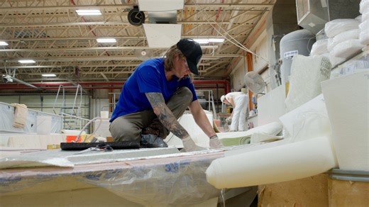 Ever wondered how a Sabre yacht is built? Come inside the Raymond, ME facility and watch each step — from hand-laid fiberglass and gel coat finishing, to wiring, cabinetry, and the installation of Volvo Penta’s IPS system. It’s a process that blends time-honored craftsmanship with modern marine technology. #VolvoPenta #BoatBuilding #MarineTechnology #BehindTheScenes | Volvo Penta North America