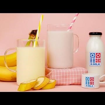 딸기우유 & 바나나우유, 취향따라 만들어 먹어요!ㅣHomemade Strawberry Milk & Banana Milk
