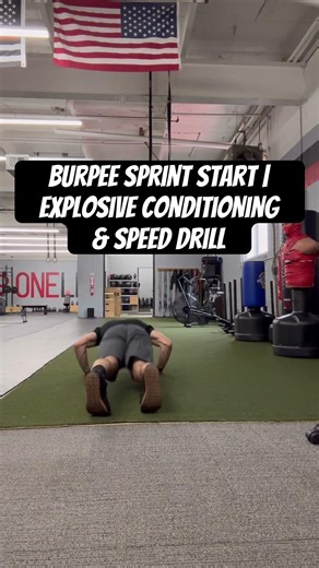 Burpee Sprint Start | Explosive Conditioning & Speed Drill #strengthtraining
