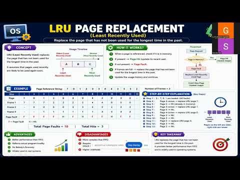 Page Replacement Algorithms in Operating System | FIFO, LRU, OPT & LIFO Explained