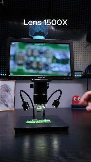 Tomlov TriL110 Digital Microscope. Triple Lenses Easily For Every Solution.