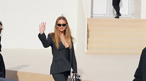 Jennifer Lawrence Puts a Super-Sexy Spin on 3-Piece Suiting at Paris Fashion Week