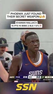 DONT SLEEP ON KHAMAN MALUACH😳🔥‼️ #nba #basketball #summerleague