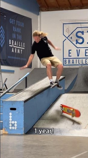 1 year of skate progression! #shorts