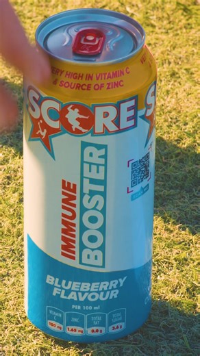 12K views · 69 reactions | Immune Booster Blueberry…The Boost you need to go for goal! Packed with 500mg of Vitamin C, loaded with Zinc, and totally caffeine-free – perfect for the whole fam | Score Energy Drink | Facebook