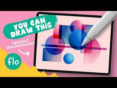 Easy Abstract Art for Beginners in Procreate 🎨