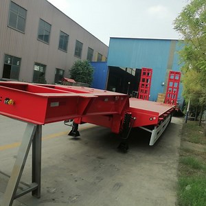 [Hot Item] Sinotruk Low Loader Semi-Trailer 3 Axles - Gooseneck   Fuwa Axle System