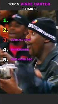 Top 5 Vince Carter Dunks of ALL TIME ✈️🔥#NBA