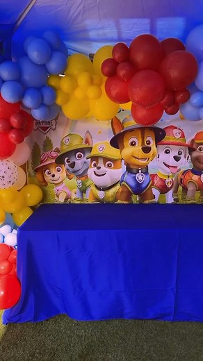 Simple Paw Patrol Birthday Setup and Decoration Ideas