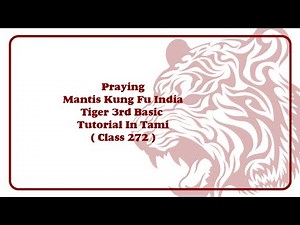 Tiger 3rd Basic | Lesson | Tutorial In Tamil | Class 272 | Martial Arts Training