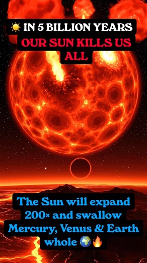 ☀️ In 5 Billion Years Our Sun Will Swallow Earth Whole — And This Is What It Looks Like 🔥 #Shorts