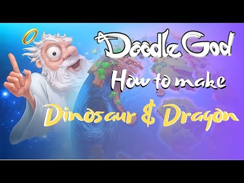 Doodle God-How To Make Dinosaur & Dragon Elements Combinations