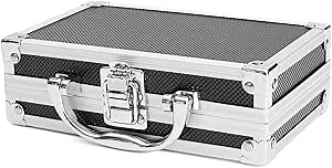 Aluminum Tool Holder Box Case, Professional Flight Briefcase Tool Box Travel Luggage Organizer Case, Portable Small Tool Storage Safety Box for Craftsman Carry