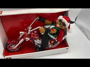 DanDee Animated Christmas Reindeer on a Motorcycle Sings “Grandma Got Run Over By A Reindeer”
