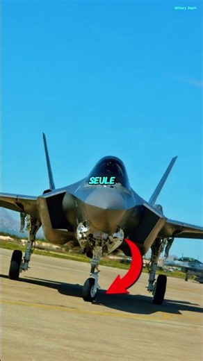 Why does the same fighter jet have two different front wheels? 😮