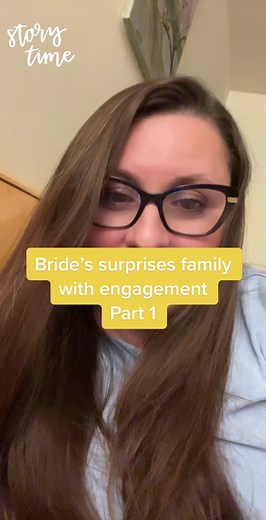 Bride Surprises Family with Engagement Announcement