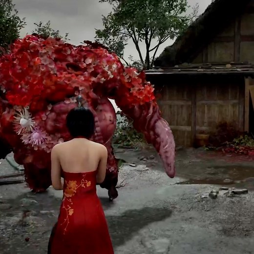 confronting red garden monster in silent hill f | Ritz Play