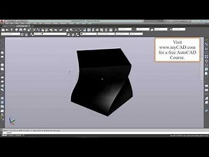 AutoCAD Tutorial Lesson 3-7A Extrude P3 (Complete Beginners Course)