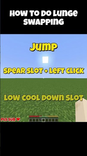 Don't PvP Without Knowing Lunge Swapping ⚠️ #minecraft #tips #shorts #pvp