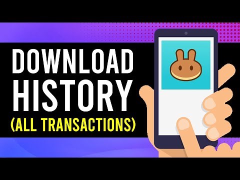 How To Download Transaction History From PancakeSwap & Trust Wallet