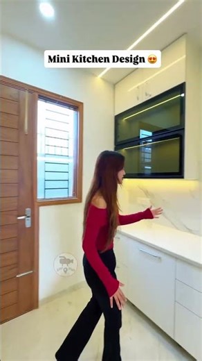 Mini Kitchen Design 😍 | #kitchen #kitchensofinstagram #kitchenware #luxurydesign #luxurydecor