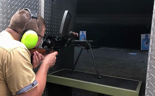 日本99式轻机枪实弹射击（带刺刀版本）