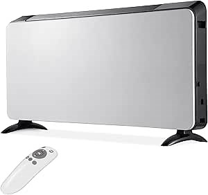 Convection Space Heaters for Indoor Use Large Room, 1500W Infrared Room Heater with Remote, 24Hrs Timer, Electric Stand & Wall Panel Heater with Adjustable Thermostat for Office Bedroom Use