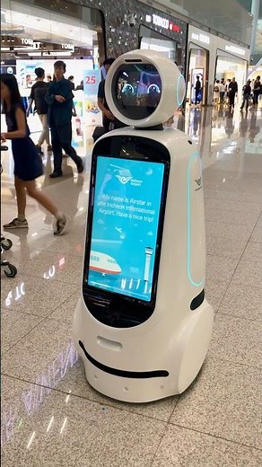 Airstar Korean Airport Robot at Incheon International Airport ICN #Robot #Airpot #Korea