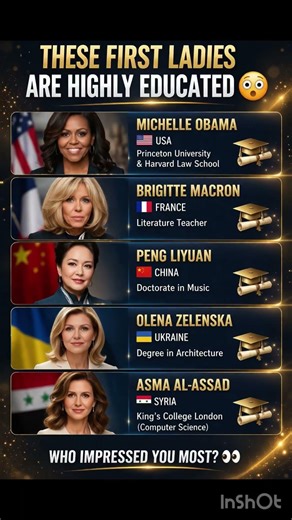 These First Ladies Are Highly Educated 😳