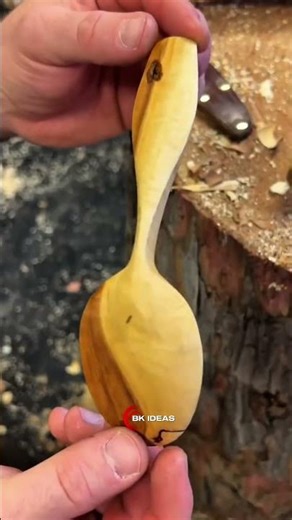 Easy Wooden Spoon Making | Simple Woodworking Craft 🪵🥄
