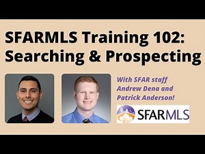 SFARMLS Training - 102