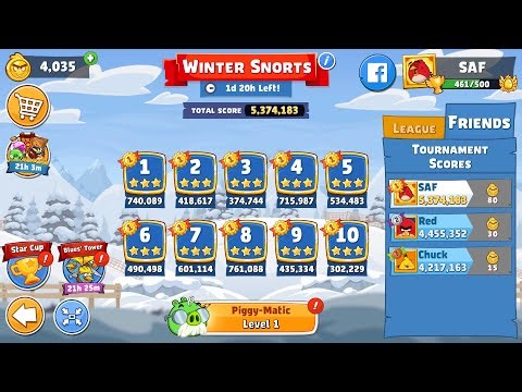 Angry Birds Friends. Winter Snorts. All levels 3 stars. Passage from Sergey Fetisov