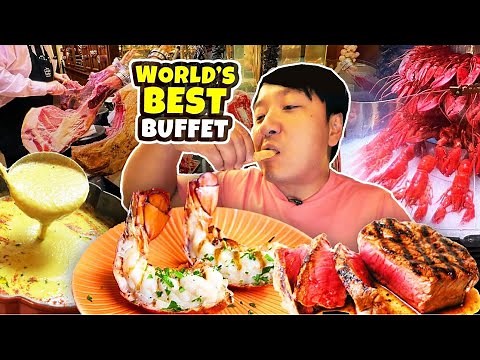 #1 BEST Buffet in THE WORLD! French LOBSTER BUFFET 🦞 took 4 HOURS by TRAIN! WORTH IT!