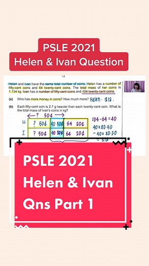 The qns that many of you requested for #learningisfun #PSLE #mathtok #math #primarymath