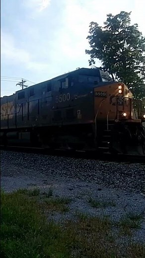 CSX #5500 " Spirit of Cincinnati" and a massive load of new truck frames