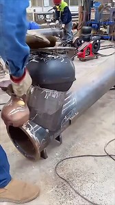 Tubular screw conveyor pipeline assembly welding process #satisfying #tools #craft #welding | Tools And Techniques