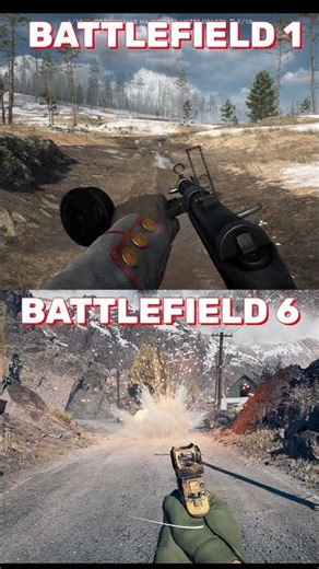 BATTLEFIELD 6 VS BATTLEFIELD 1 DESTRUCTION AND SMOKE COMPARISON #battlefield6 #battlefield