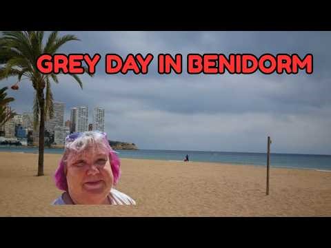 Benidorm Grey Windy Day Walk | Costa Blanca Travel Vlog #benidorm #windydays #travel
