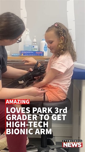 CHECK IT OUT: A Loves Park 3rd grader, born without a left arm, is set to receive a sleek bionic prosthetic arm modeled after movie superheroes. Story: https://trib.al/PMcUAAV | Eyewitness News