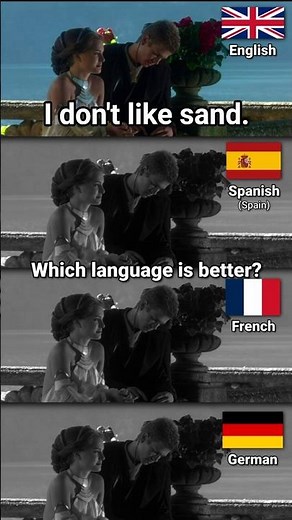 "I don't like sand." in 4 different languages | Star Wars