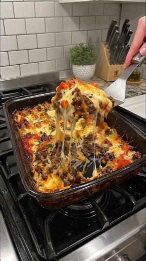 Cheesy Loaded Beef & Vegetable Casserole | Easy One-Pan Baked Dinner Recipe