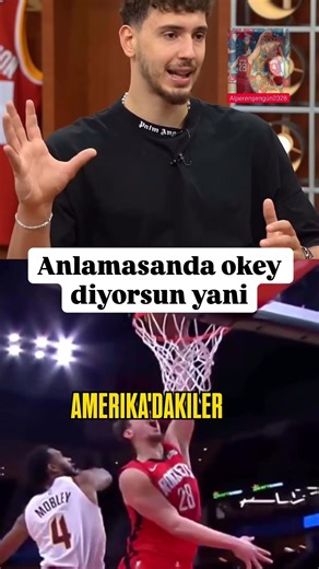 Alperen, bu adam ingilizce konuşmuyor diyorlar. #sorts #alperensengun #basketbol #türkiye #nba
