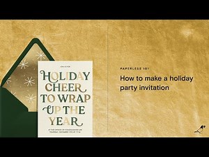 How to make a holiday party invitation with Paperless Post